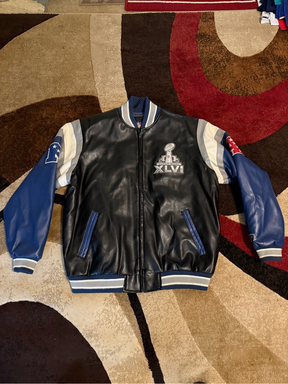 NFL XLVI Super Bowl AFC – NFC 2012 game jacket high end size L